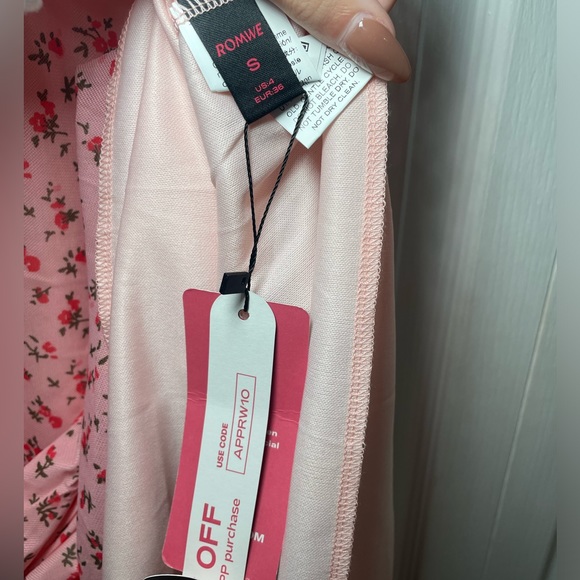 Romwe pink floral maxi dress - Picture 5 of 5